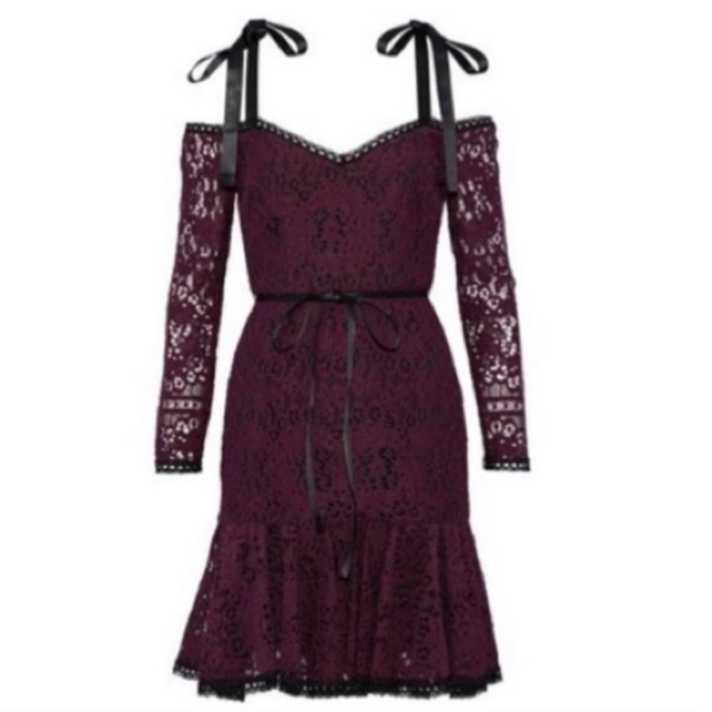 Sophia Burgundy Lace